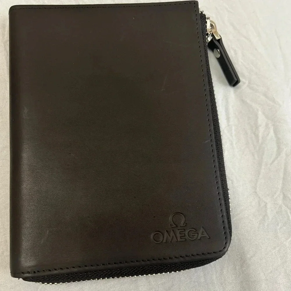 ! Omega Leather black Wallet